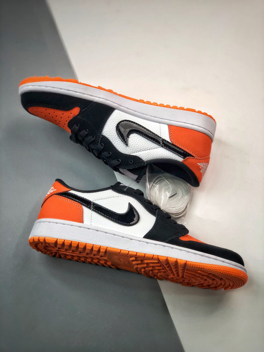 Air jordan 1 low golf shattered backboard starfish/black-white dd9315-800