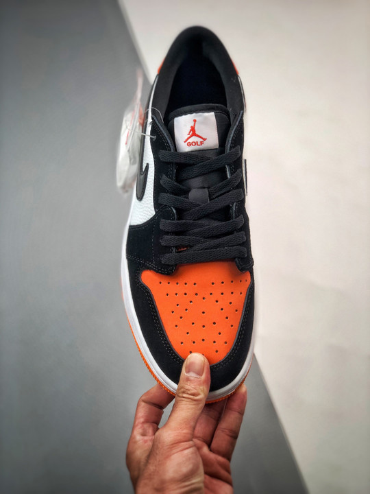 Air jordan 1 low golf shattered backboard starfish/black-white dd9315-800