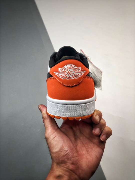 Air jordan 1 low golf shattered backboard starfish/black-white dd9315-800