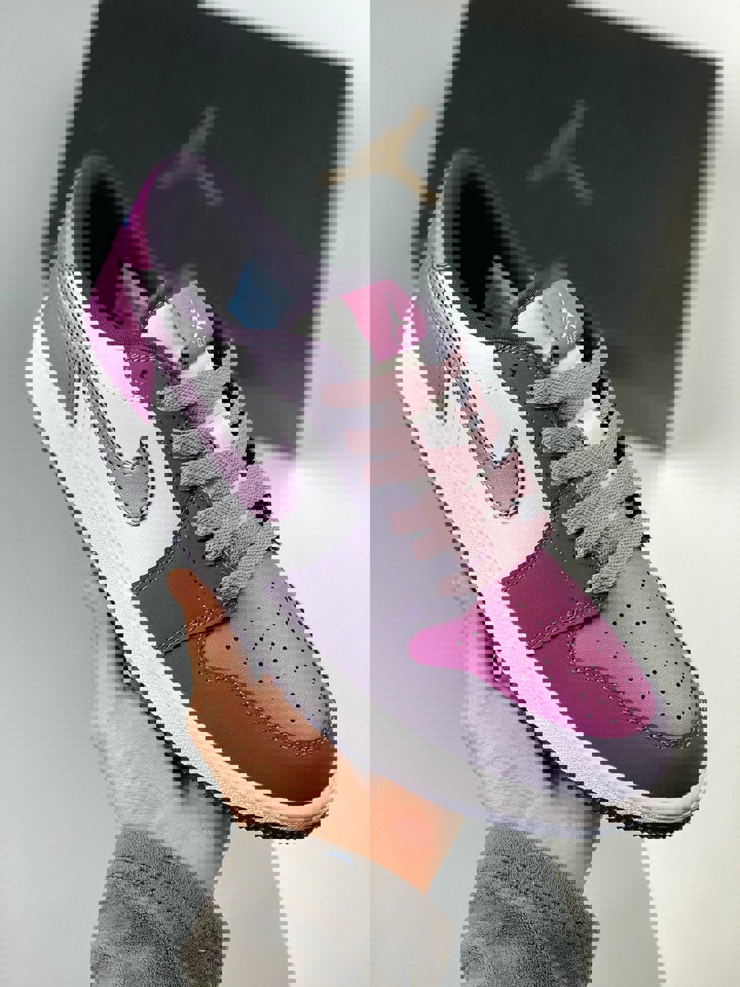 Air jordan 1 low golf white/cave purple-purple smoke dz9787-155