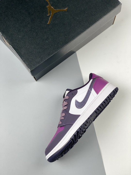 Air jordan 1 low golf white/cave purple-purple smoke dz9787-155