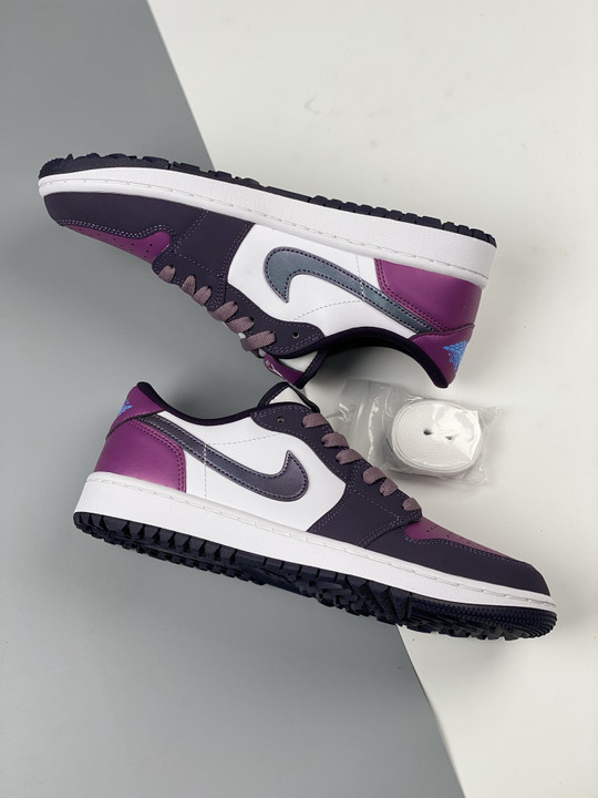 Air jordan 1 low golf white/cave purple-purple smoke dz9787-155