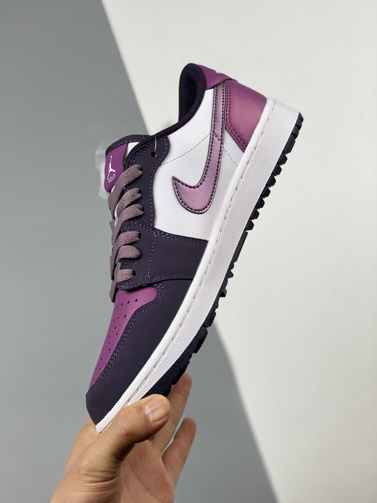 Air jordan 1 low golf white/cave purple-purple smoke dz9787-155