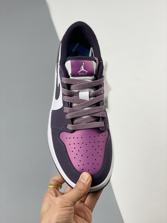 Air jordan 1 low golf white/cave purple-purple smoke dz9787-155