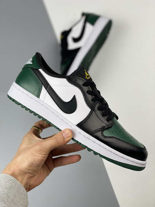 Air jordan 1 low golf white/noble green/pollen/black dd9315-107