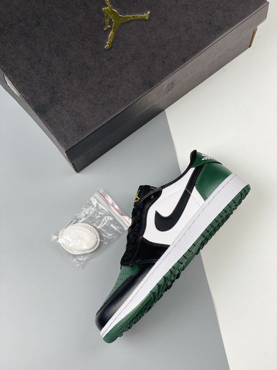 Air jordan 1 low golf white/noble green/pollen/black dd9315-107