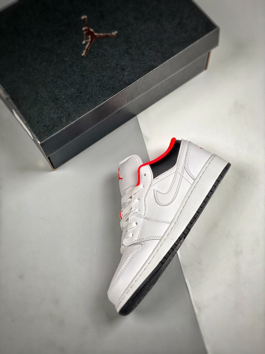 Air jordan 1 low gs chicago home white black red