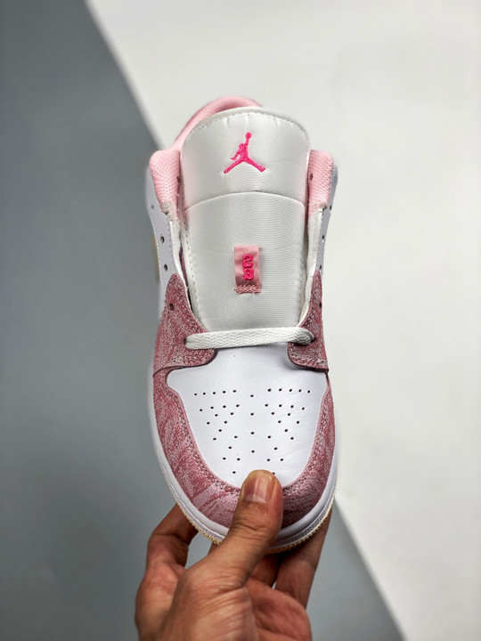 Air jordan 1 low gs ice cream driparctic punch/pale vanilla-white