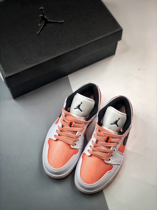 Air jordan 1 low gs white/light madder root-black dm8960-801