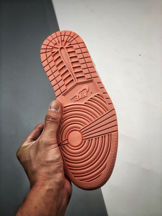 Air jordan 1 low gs white/light madder root-black dm8960-801