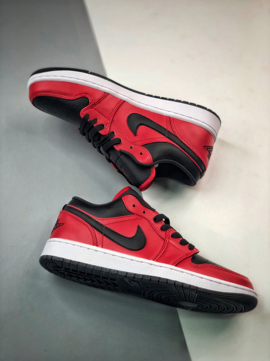 Air jordan 1 low gym red/black-white 553558-605