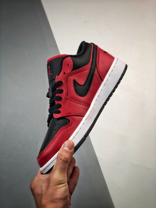 Air jordan 1 low gym red/black-white 553558-605
