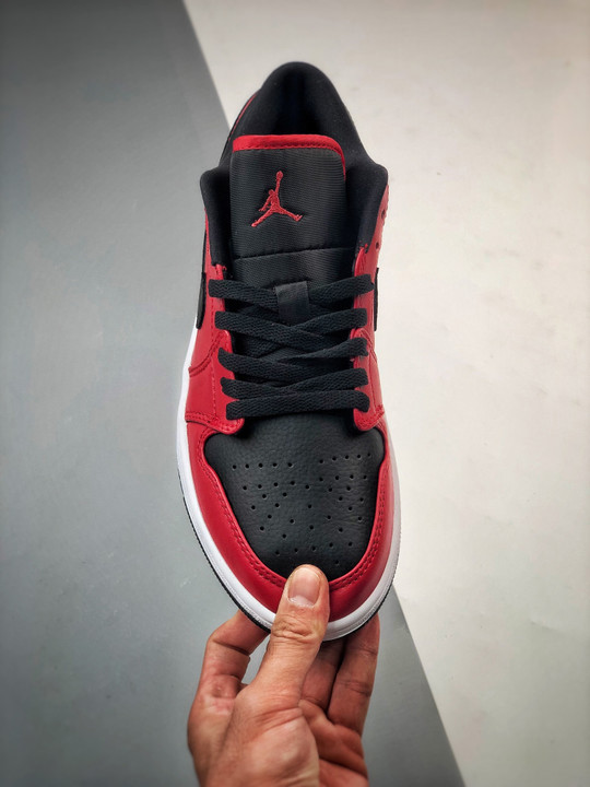 Air jordan 1 low gym red/black-white 553558-605
