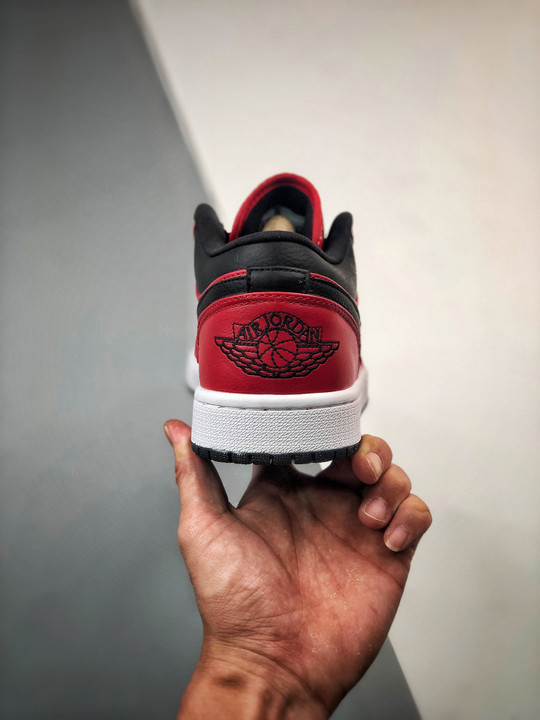 Air jordan 1 low gym red/black-white 553558-605
