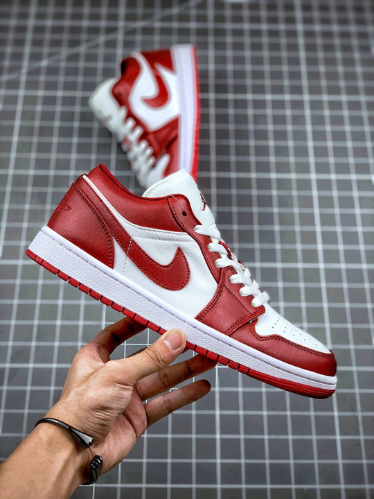 Air jordan 1 low gym red/white 553558-611
