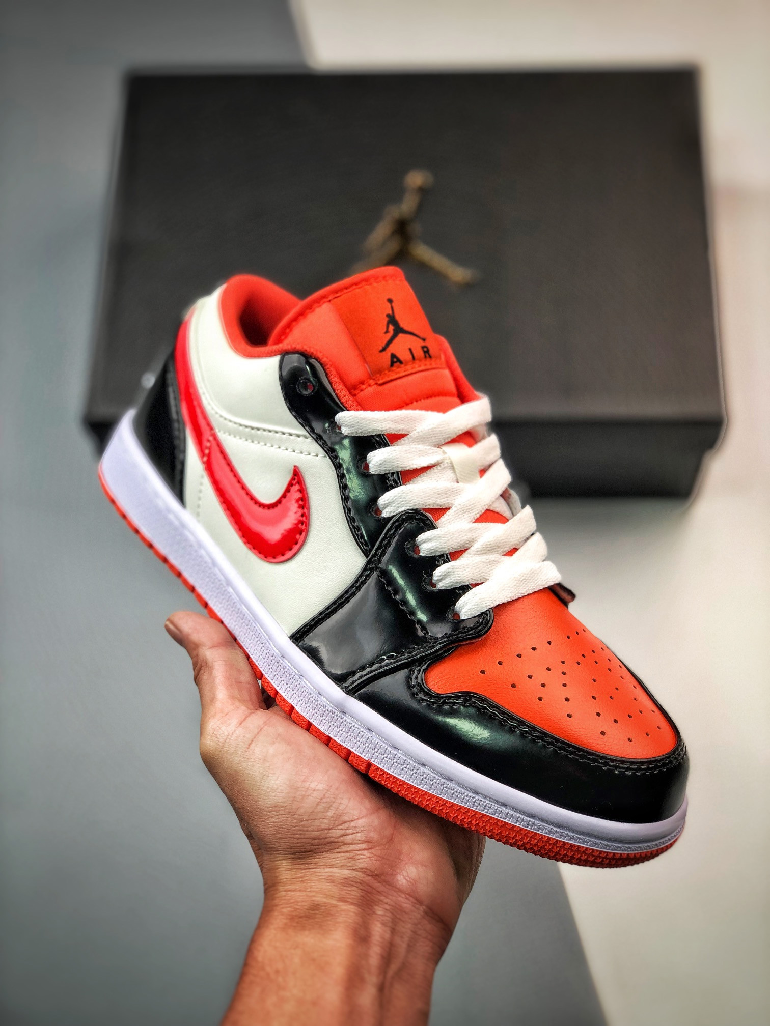 Air jordan 1 low halloween sail/orange-black dv1335-800