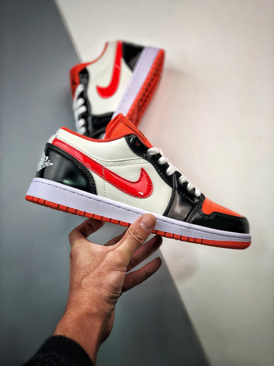 Air jordan 1 low halloween sail/orange-black dv1335-800