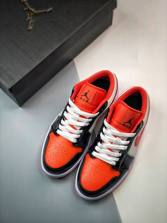 Air jordan 1 low halloween sail/orange-black dv1335-800