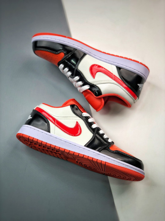 Air jordan 1 low halloween sail/orange-black dv1335-800