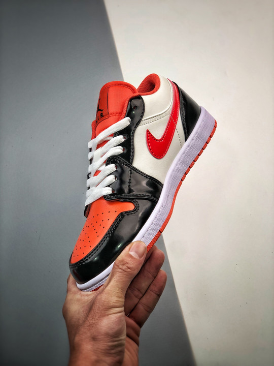 Air jordan 1 low halloween sail/orange-black dv1335-800