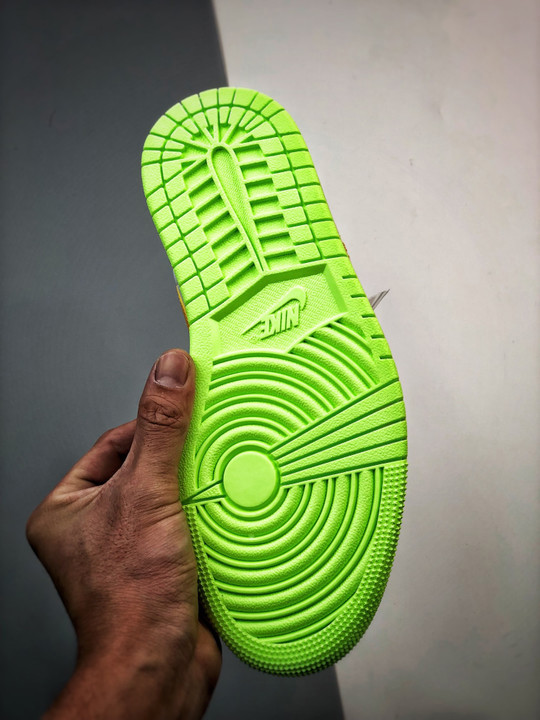 Air jordan 1 low hoops white/coconut milk - shadow green - laser orange