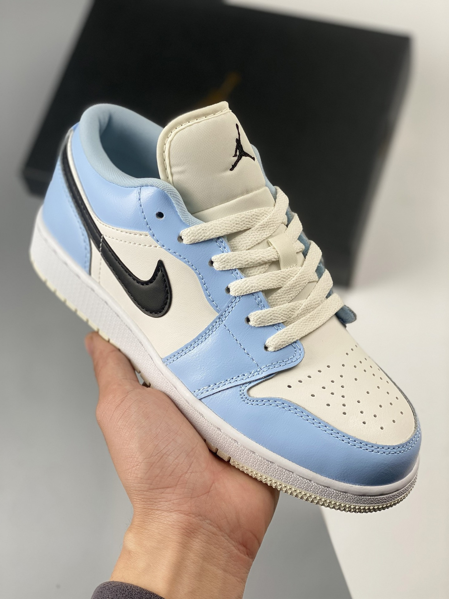 Air jordan 1 low ice blue 554723-401