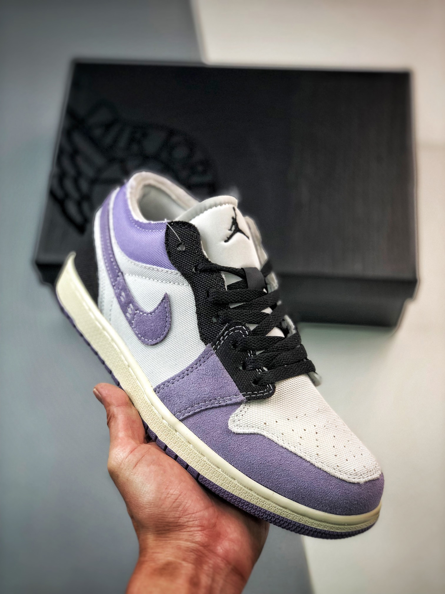 Air jordan 1 low inside out grey black dz4135-002