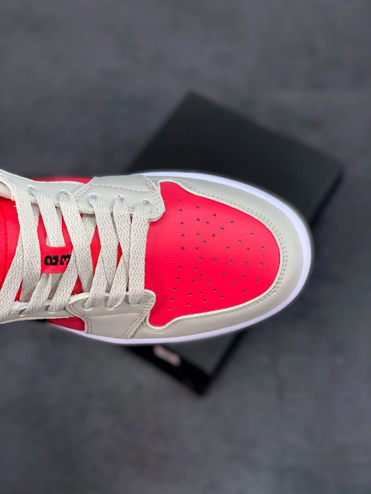 Air jordan 1 low light iron ore/black-siren red