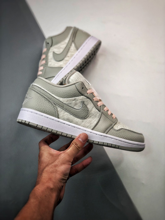 Air jordan 1 low light iron ore/white-atmosphere dq6076-001