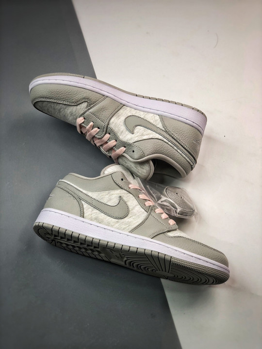 Air jordan 1 low light iron ore/white-atmosphere dq6076-001