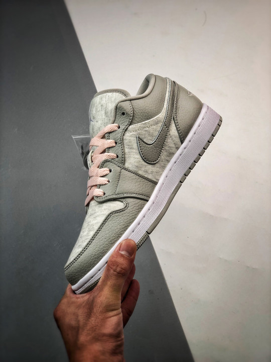 Air jordan 1 low light iron ore/white-atmosphere dq6076-001
