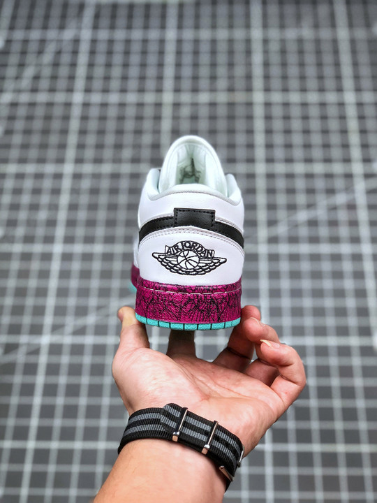 Air jordan 1 low multi-color midsoles white cv9548-100