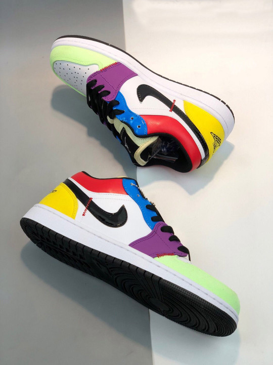 Air jordan 1 low multicolor lightbulb cz3572-104