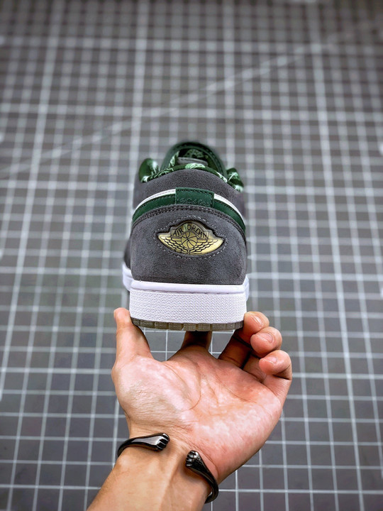 Air jordan 1 low north side white/dark forest-light graphite