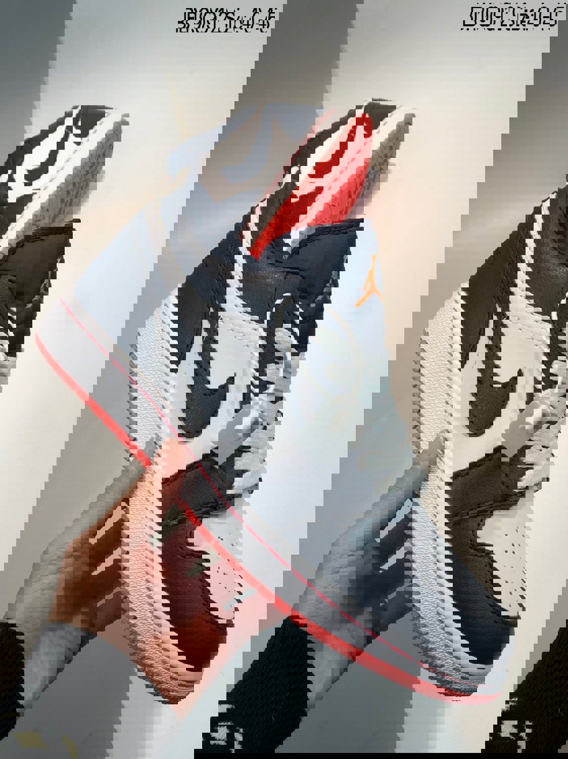 Air jordan 1 low obsidian/ember glow-white