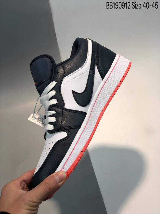 Air jordan 1 low obsidian/ember glow-white