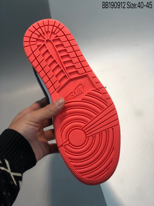 Air jordan 1 low obsidian/ember glow-white