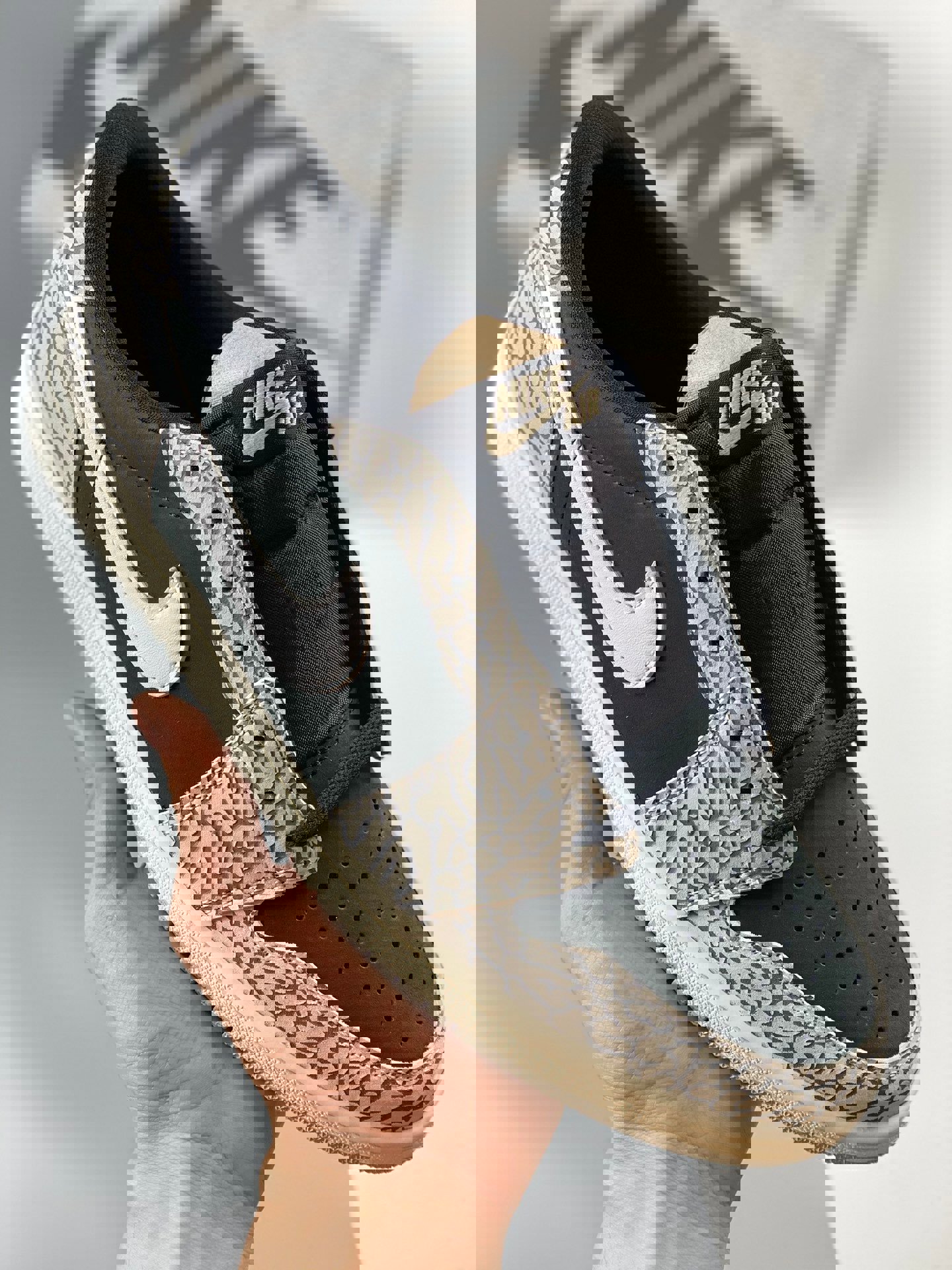 Air jordan 1 low og black cement cz0790-001