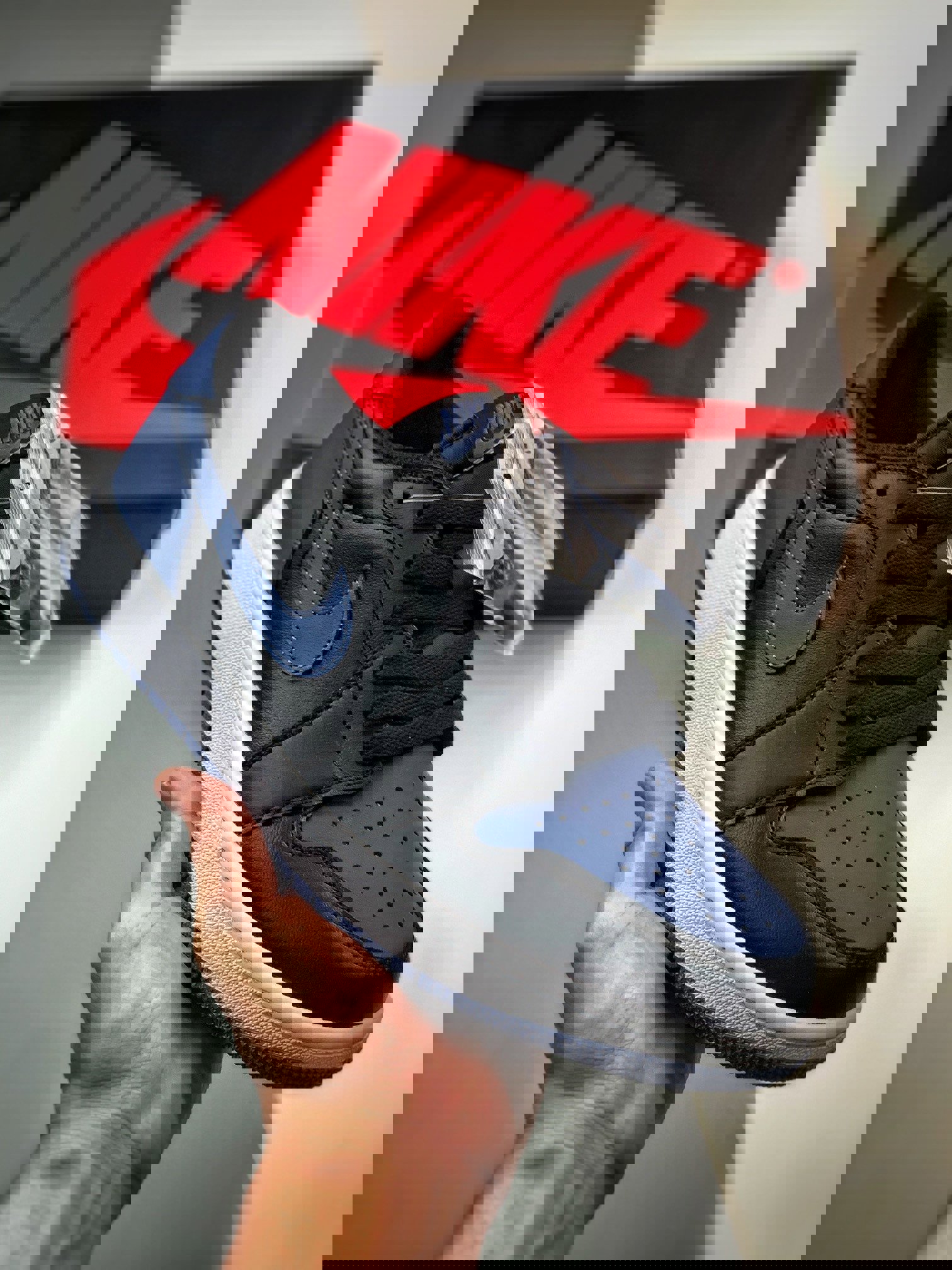 Air jordan 1 low og black/mystic navy/white cz0790-041