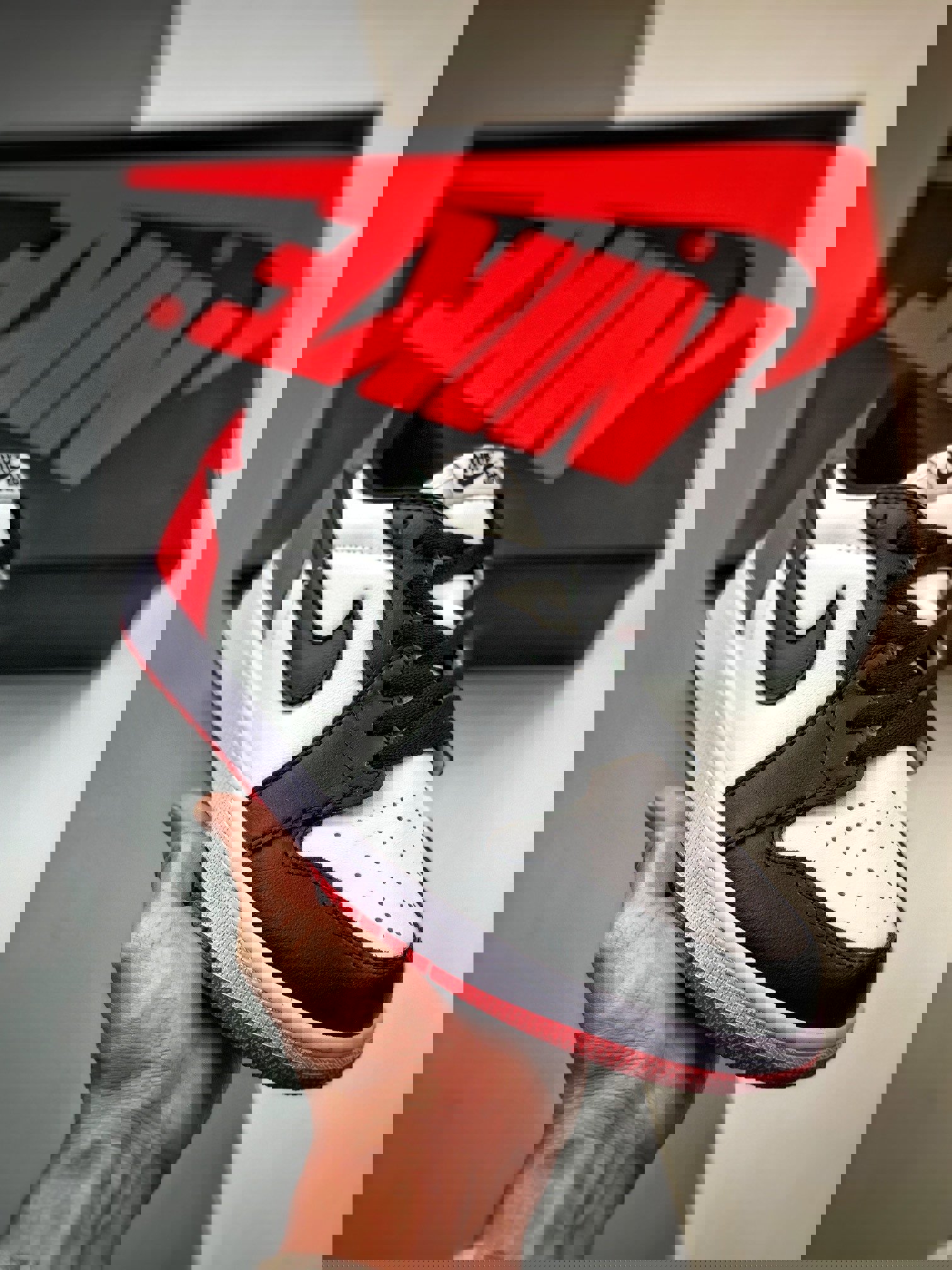 Air jordan 1 low og black toewhite/black-varsity red cz0790-106