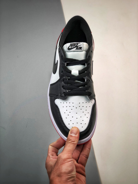 Air jordan 1 low og black toewhite/black-varsity red cz0790-106