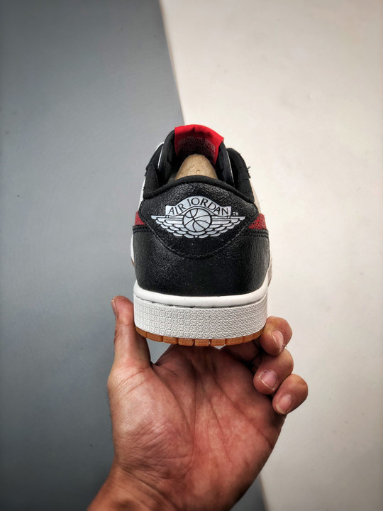 Air jordan 1 low og black white red