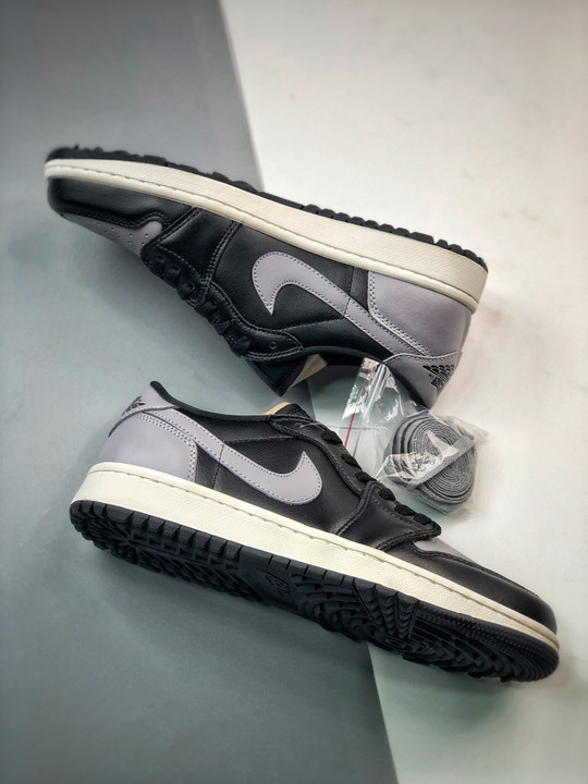 Air jordan 1 low og golf shadowblack/sail/medium grey dd9315-001