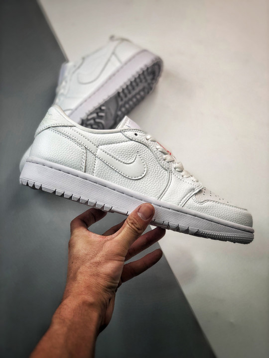 Air jordan 1 low og golf triple white dd9315-101