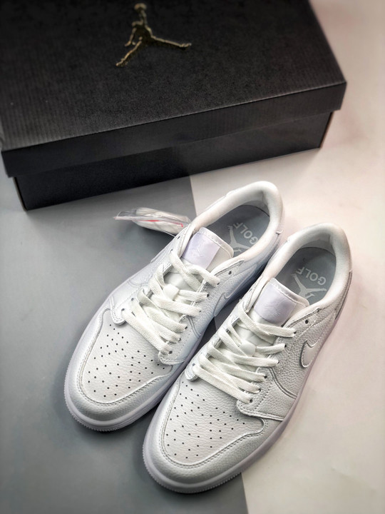 Air jordan 1 low og golf triple white dd9315-101