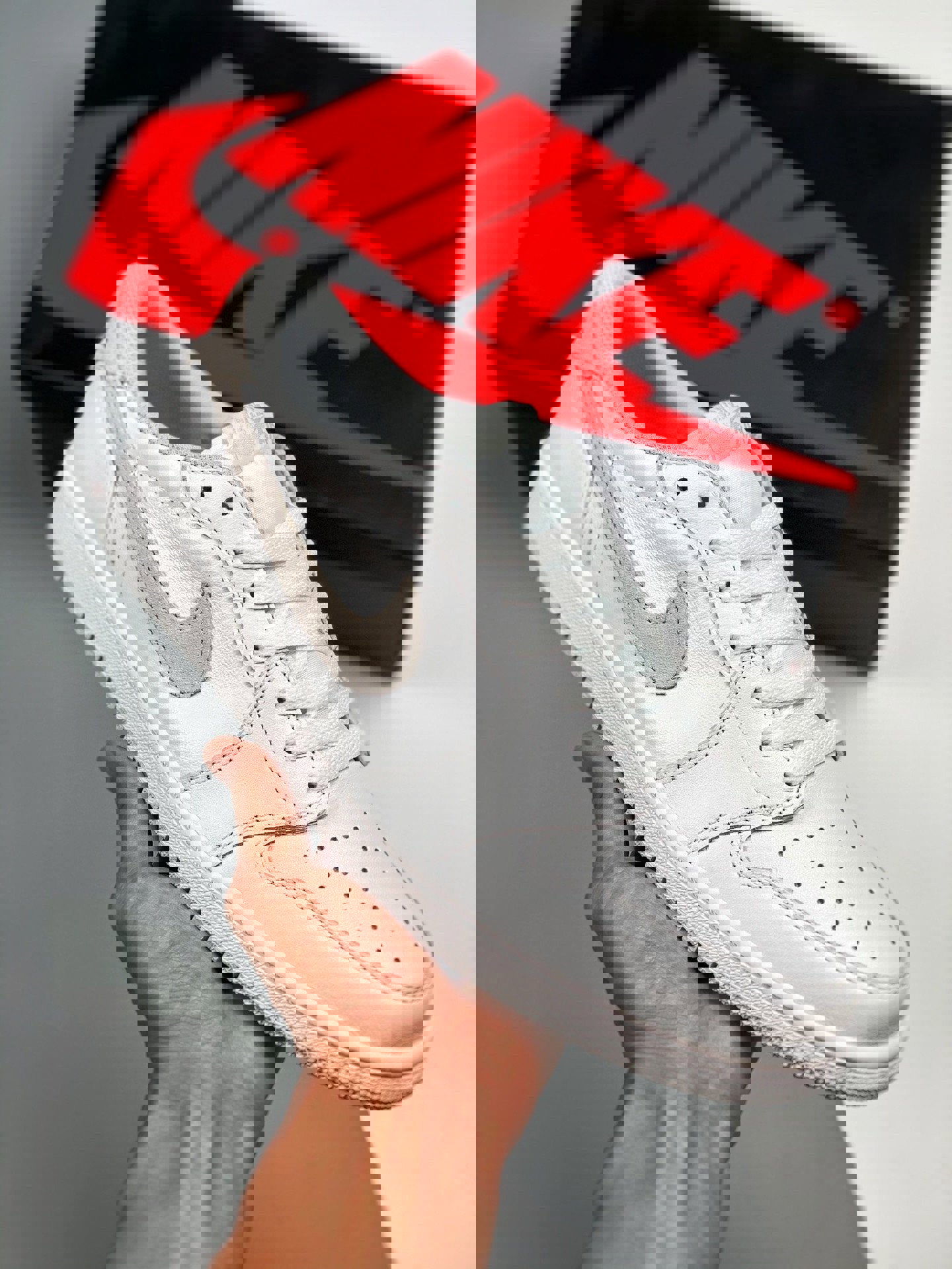 Air jordan 1 low og white/neutral grey cz0775-100