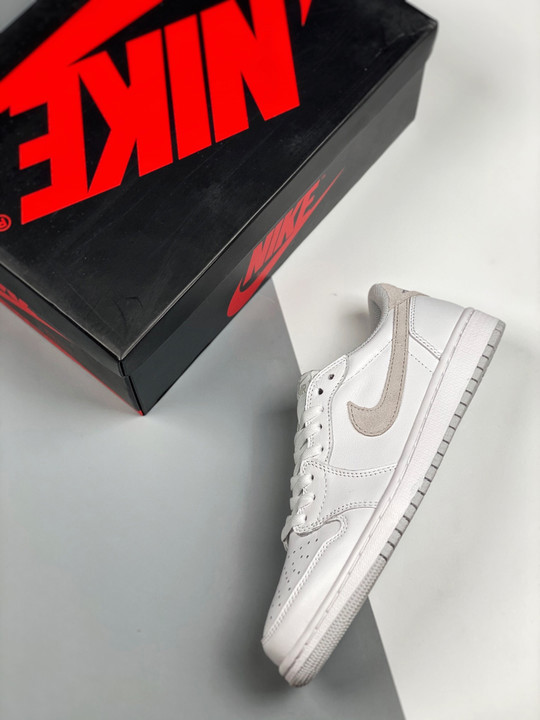 Air jordan 1 low og white/neutral grey cz0775-100