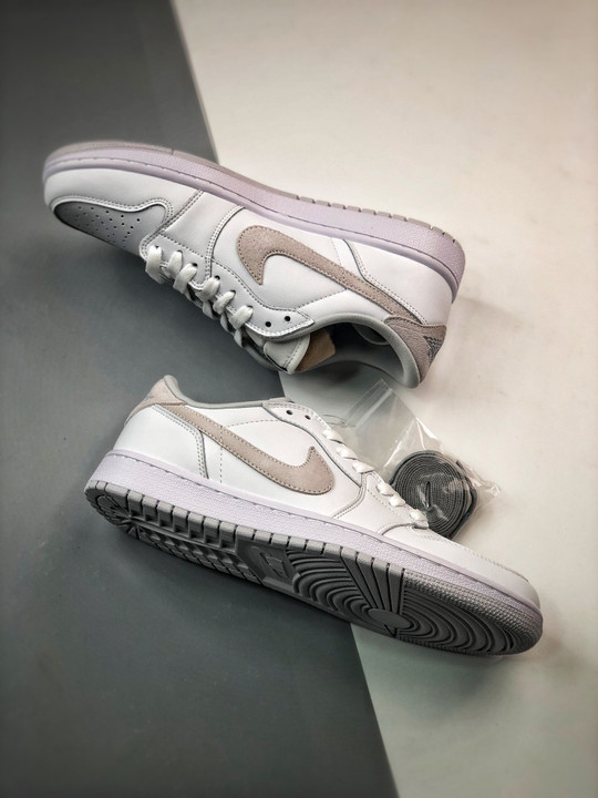 Air jordan 1 low og white/neutral grey cz0790-100