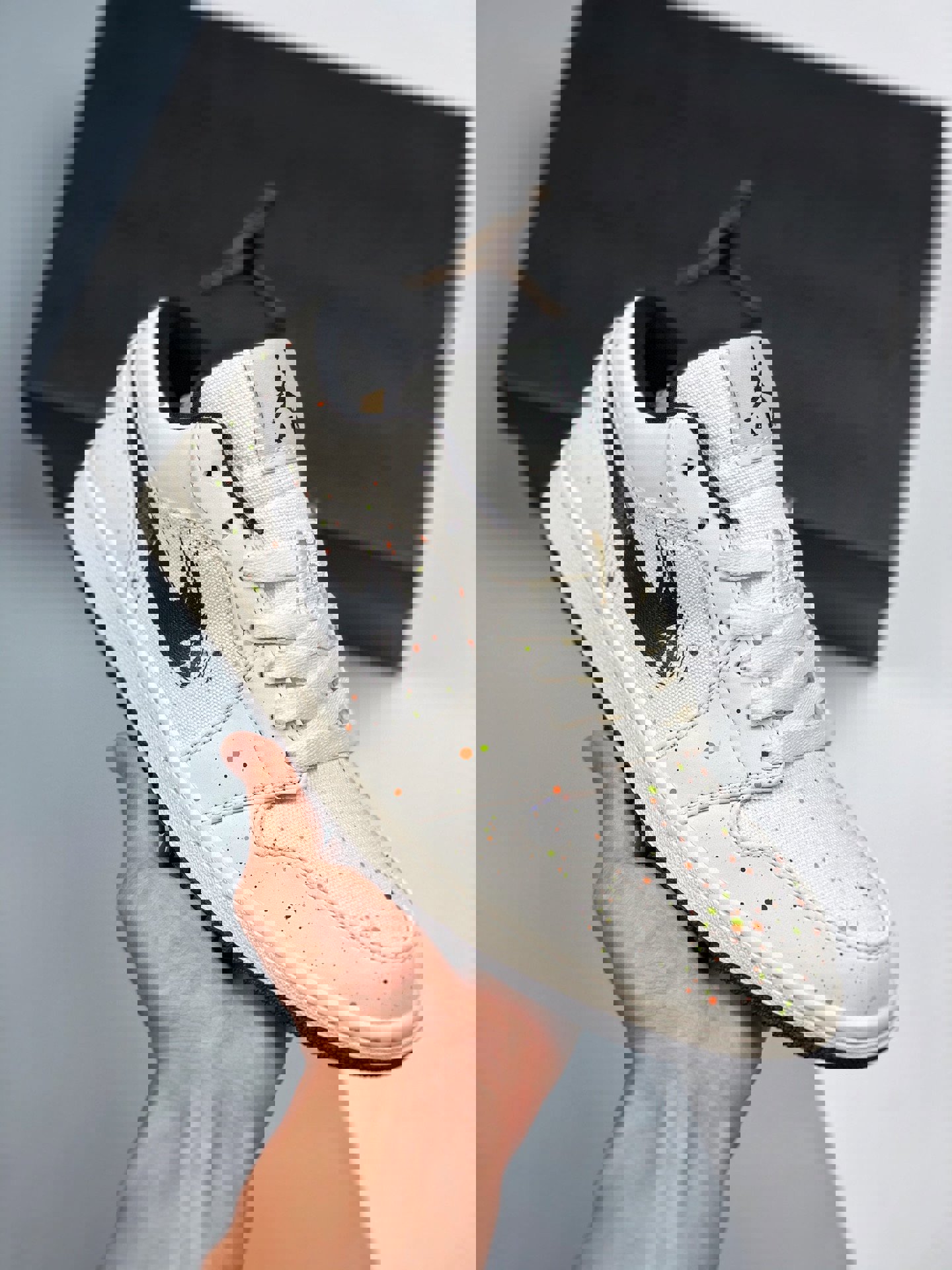 Air jordan 1 low paint splatter dm3528-100