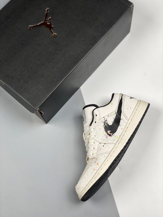 Air jordan 1 low paint splatter dm3528-100